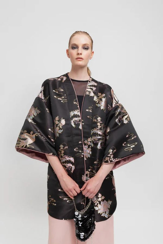 KIMONO BOMBER BROCCATO
