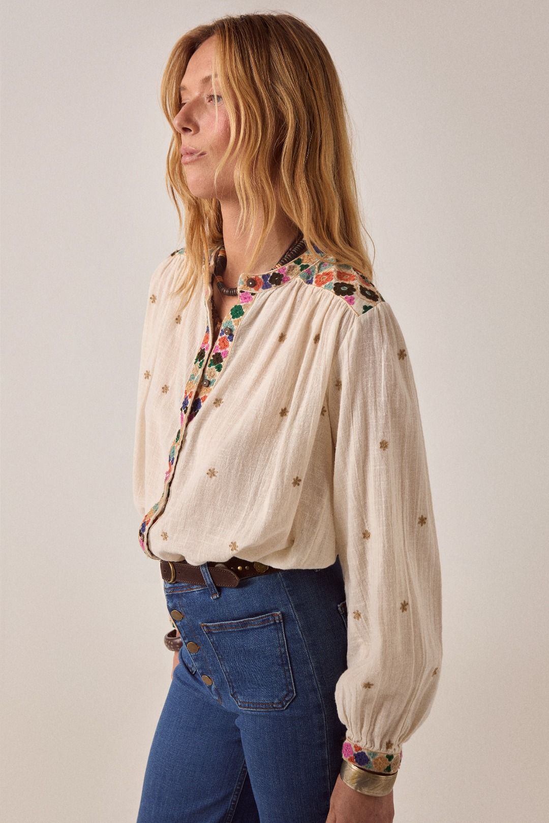 CAMICIA RICAMATA CLEO