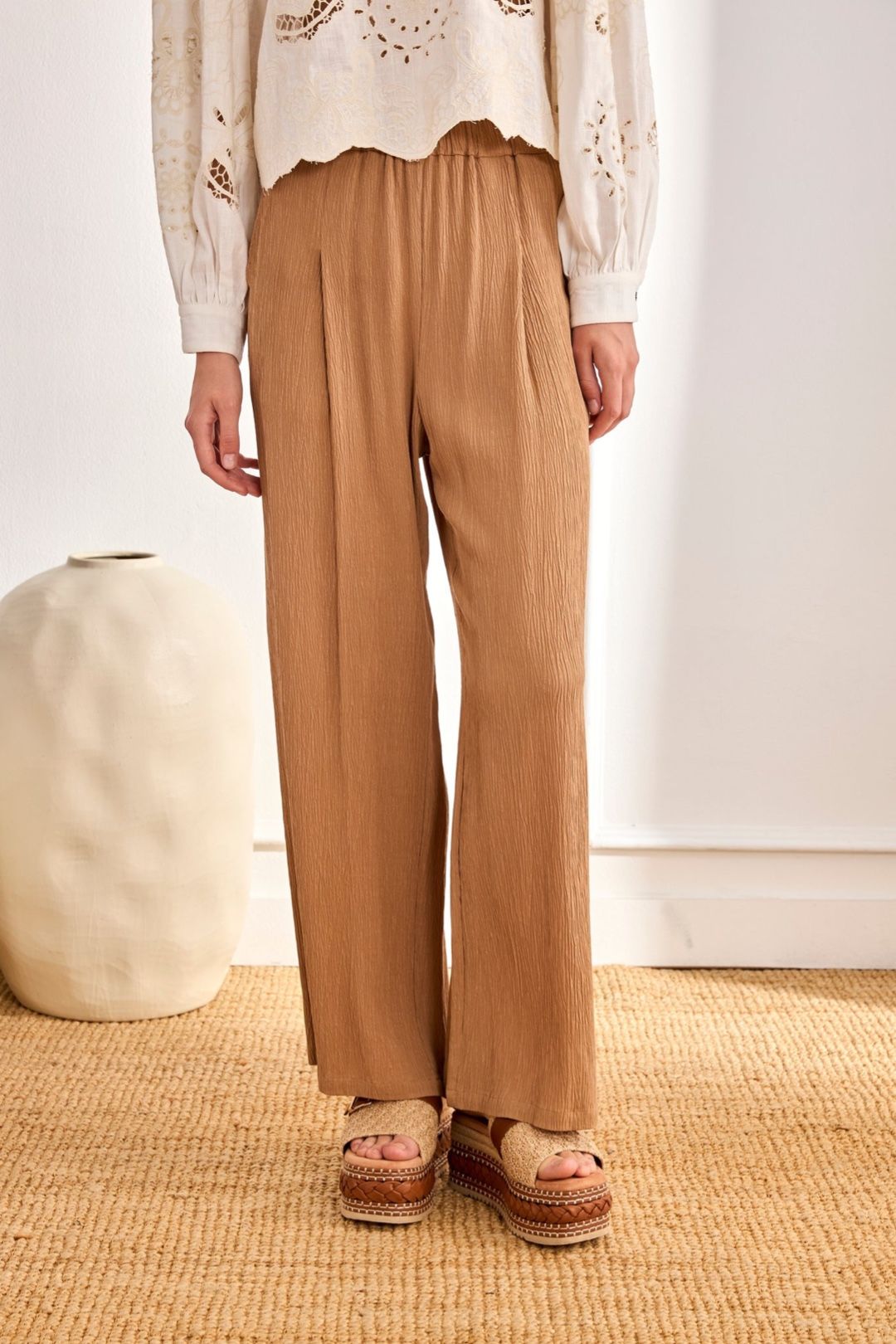 PANTALONI CARAMELLO MERITA
