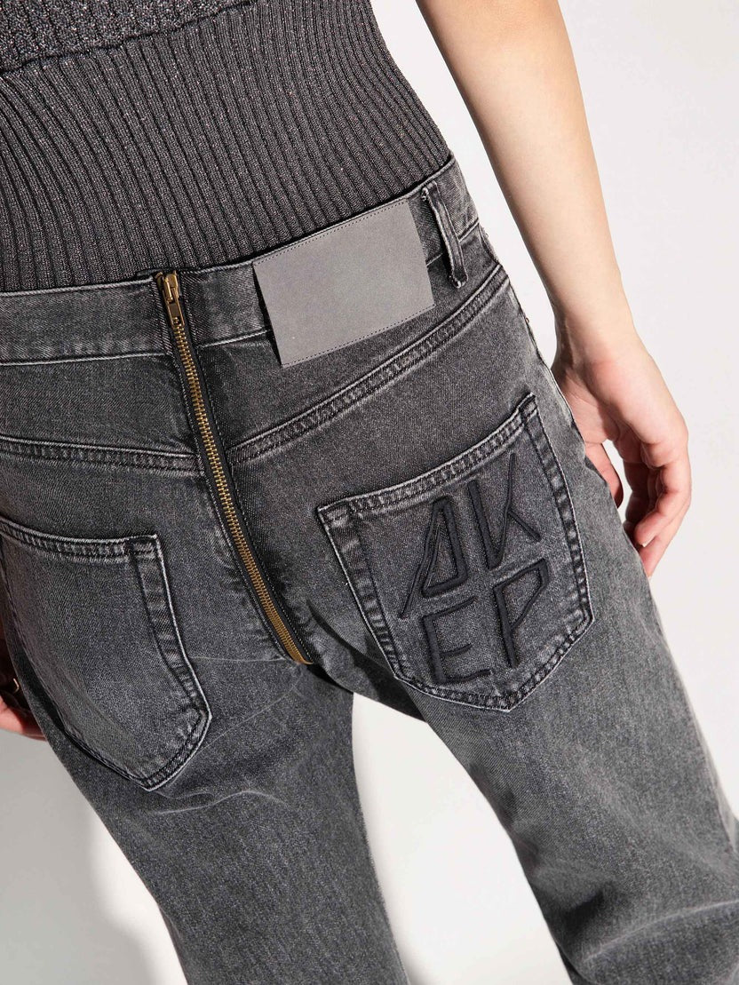 JEANS 5 TASCHE CON ZIP