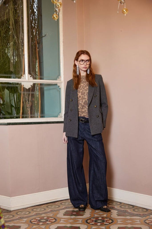 DENIM WIDE LEG INDIGO