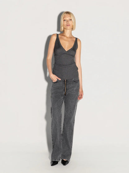 5-POCKET-JEANS MIT REISSVERSCHLUSS