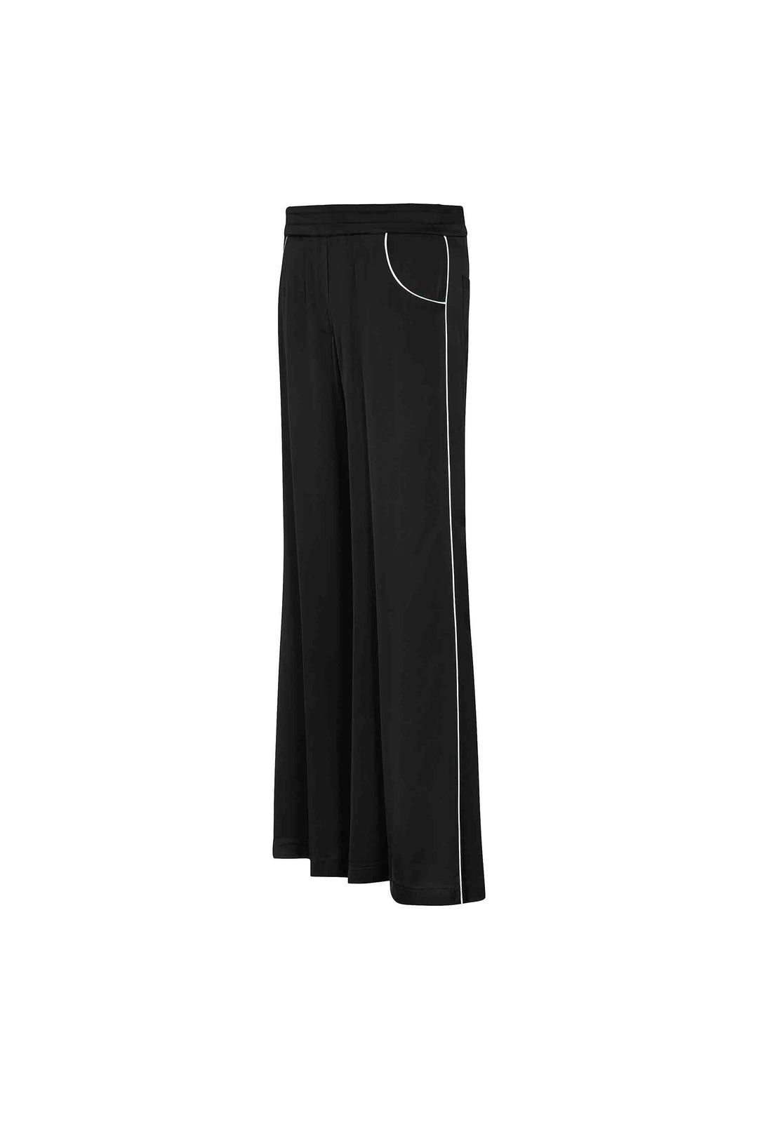 PANTALONE WIDE LEG IN RASO