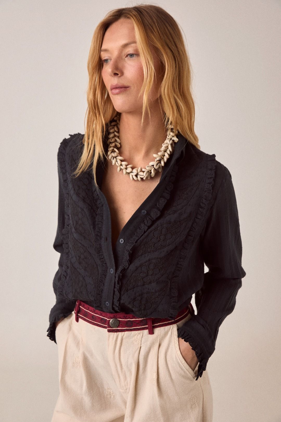 CAMICIA RICAMATA JAVIERA