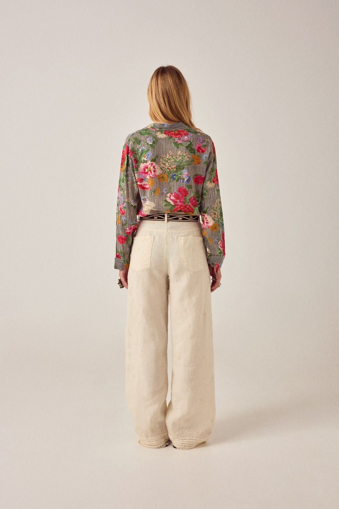 PANTALONE RICAMATO OTTO