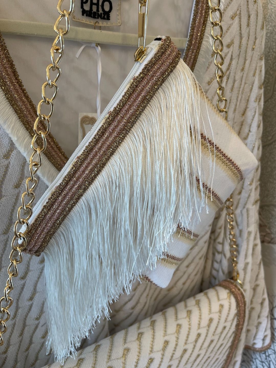 POCHETTE CON FRANGE