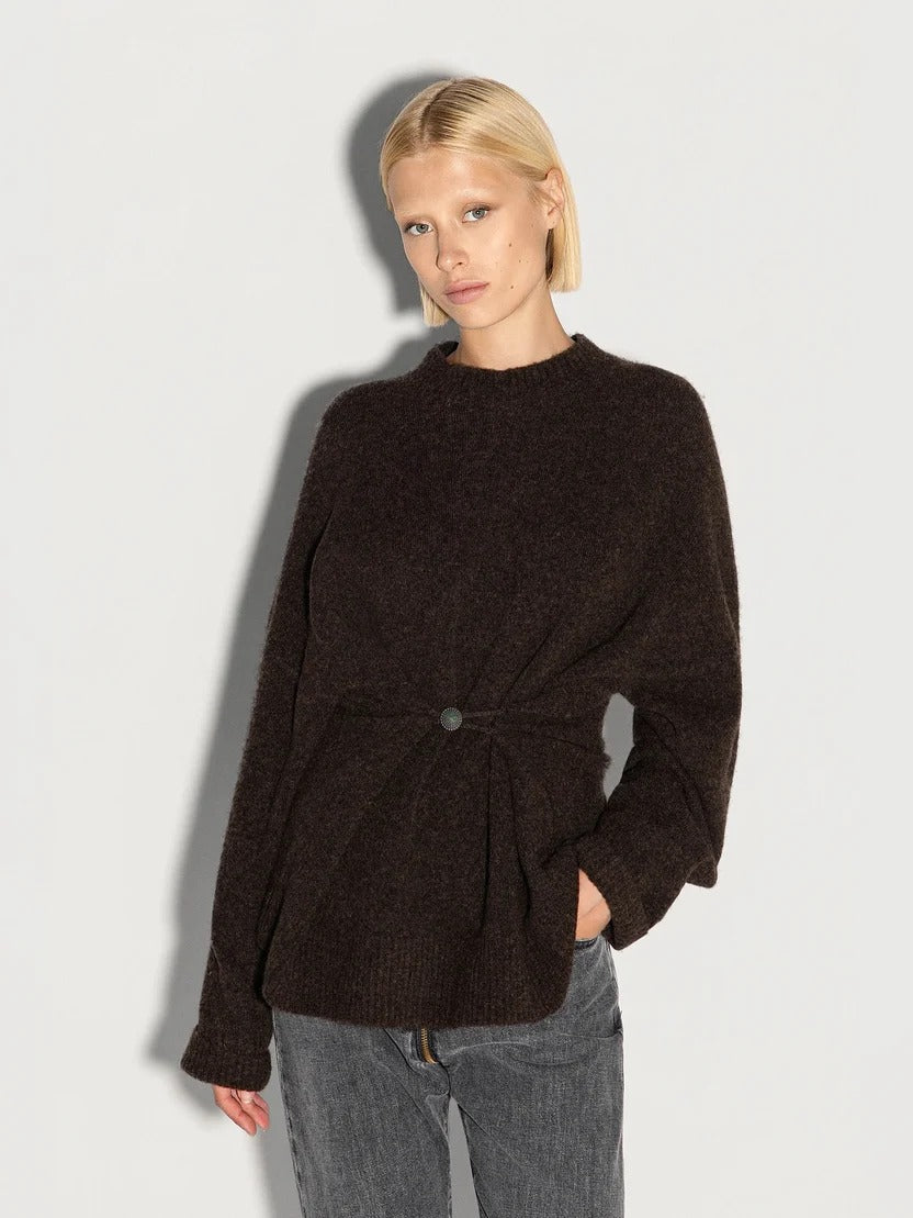 PULLOVER GIROCOLLO CON BOTTONI