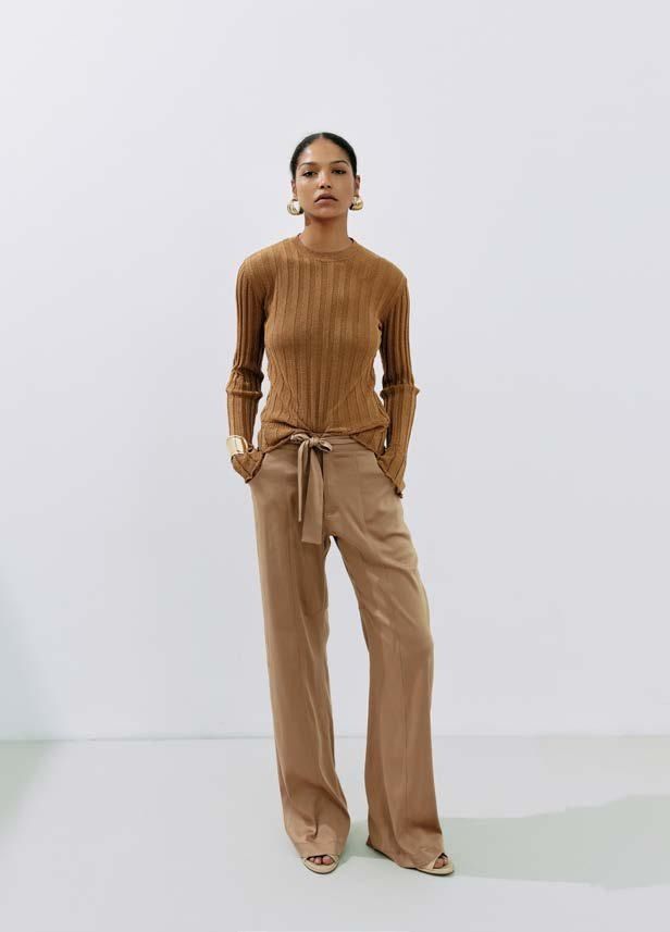 MAGLIA LUREX CAMMELLO