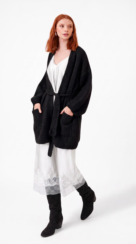 CARDIGAN LUNGO