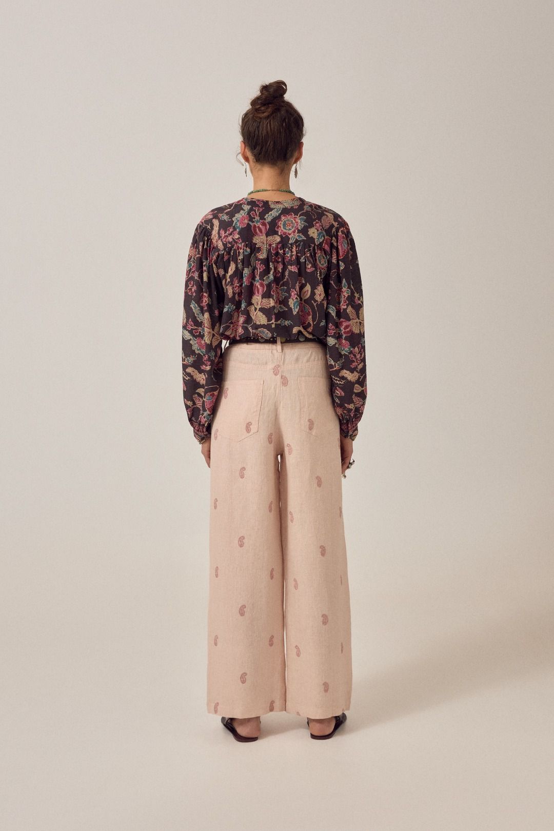 PANTALONE RICAMATO OTTO