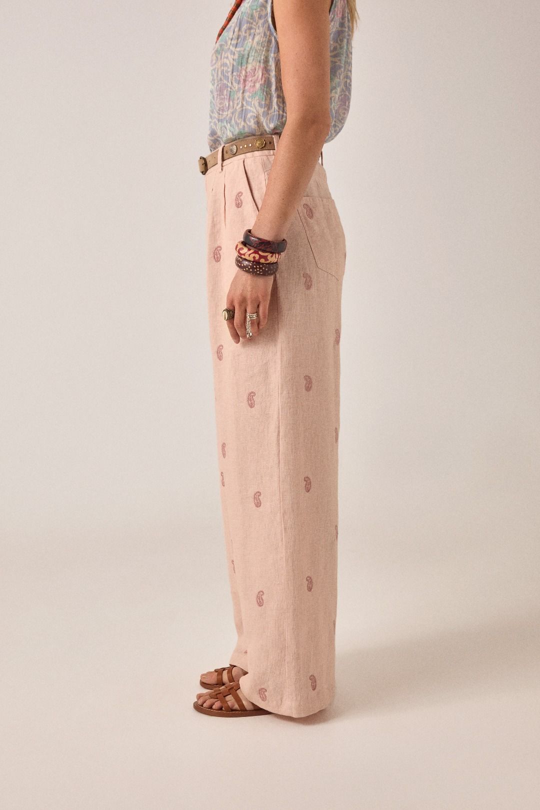 PANTALONE RICAMATO OTTO