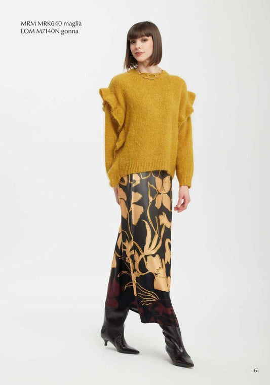 MAGLIA MOHAIR CON VOLANT