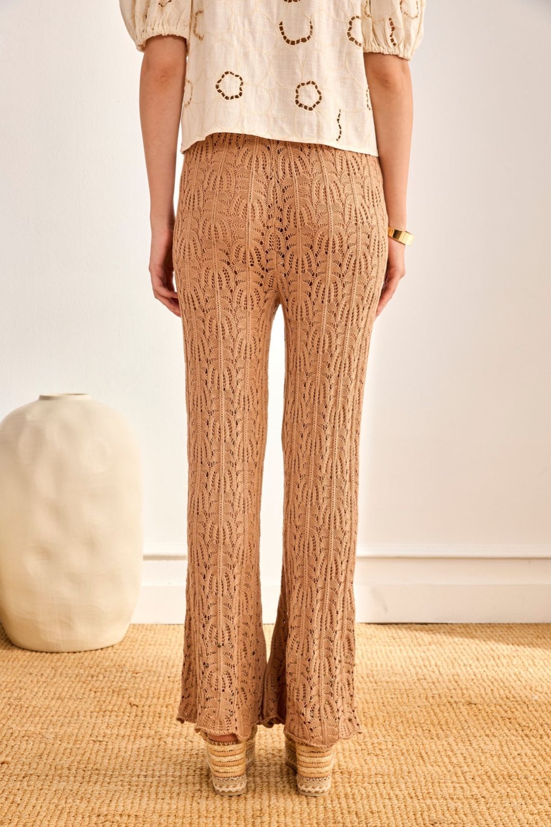 PANTALONE IN MAGLIA FENO