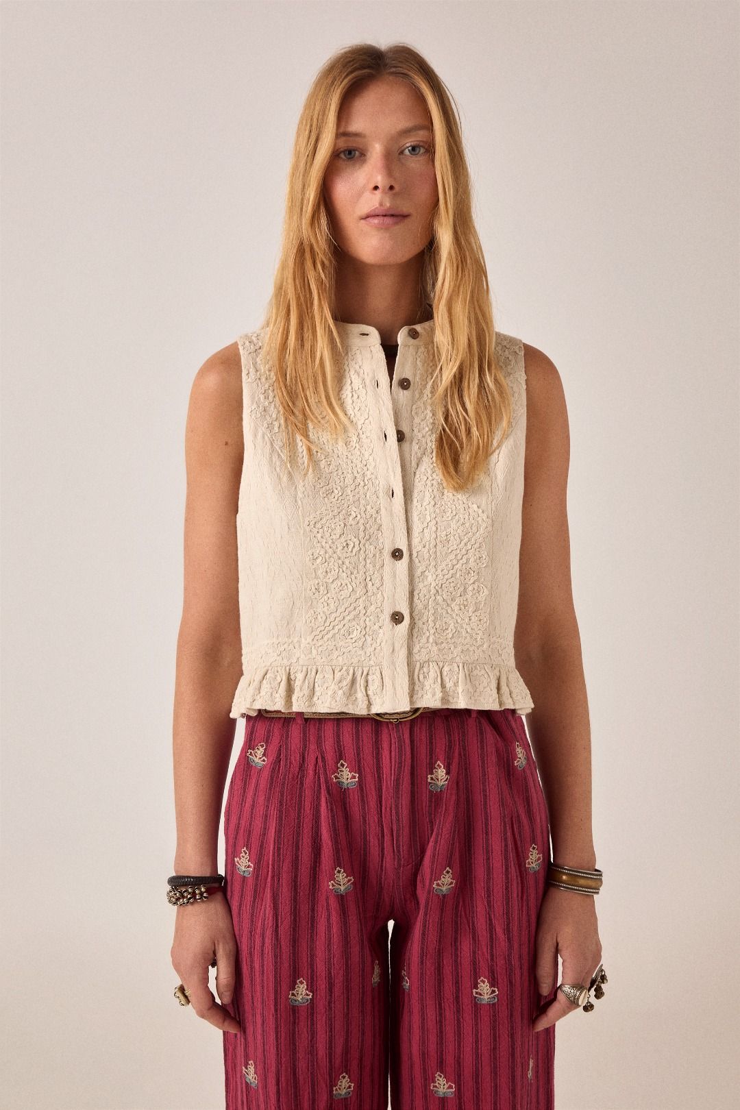 GILET RICAMATO THALIA
