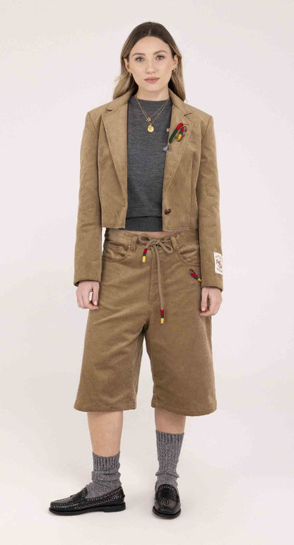 Blazer corto de pana
