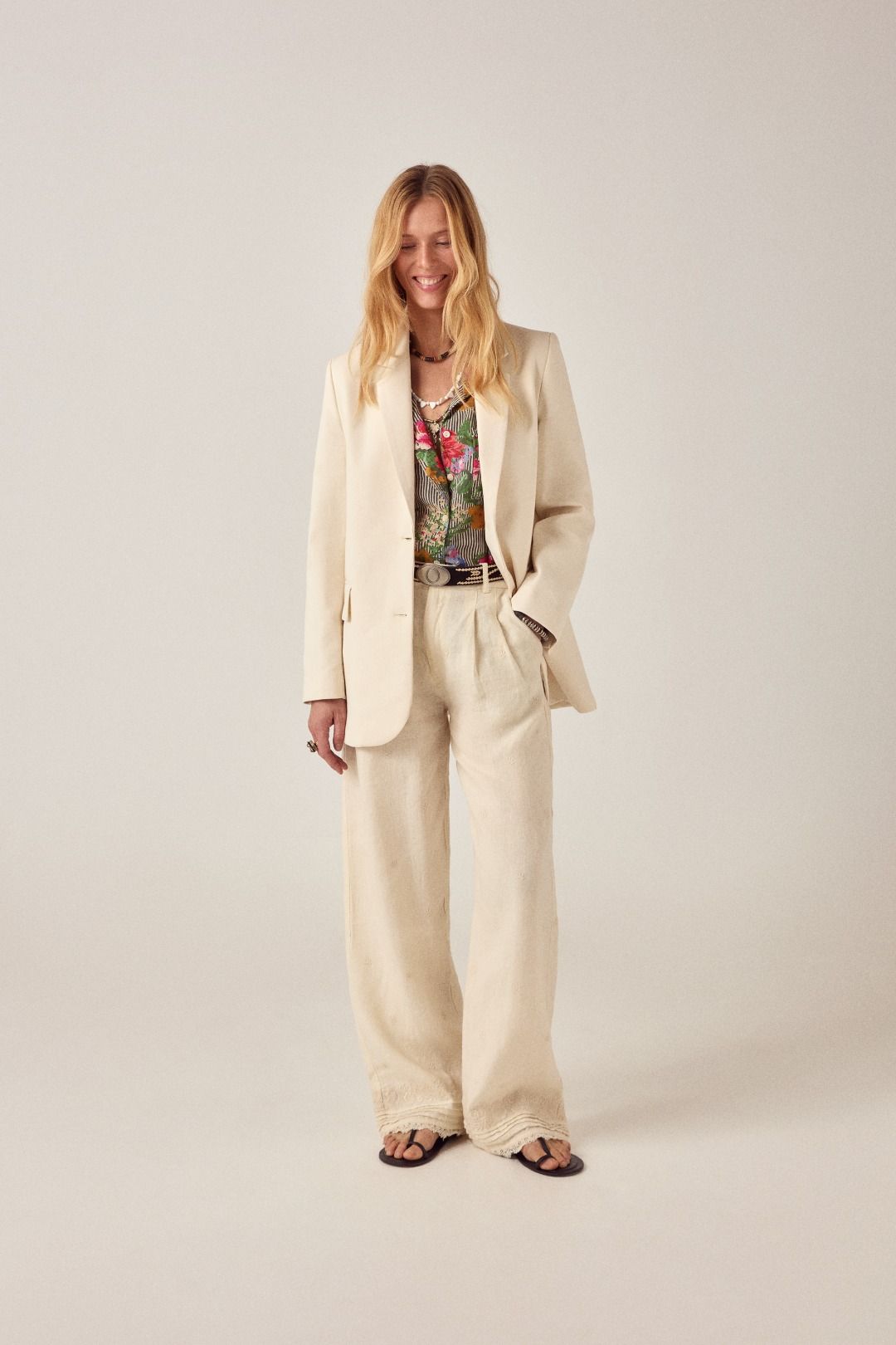 PANTALONE RICAMATO OTTO