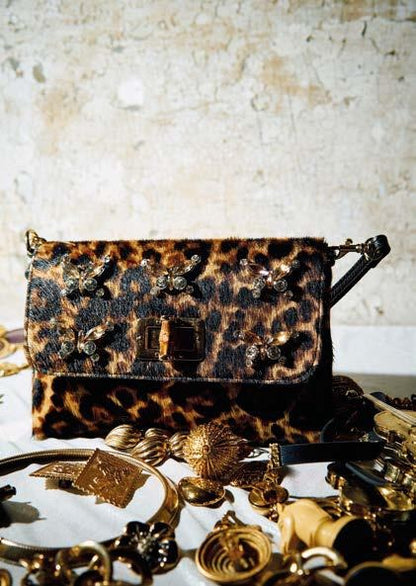 LEO CLUTCH WITH RHINESTONES