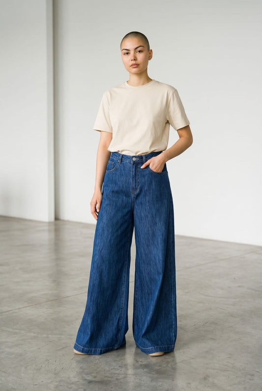 DENIM SUPER WIDE LEG