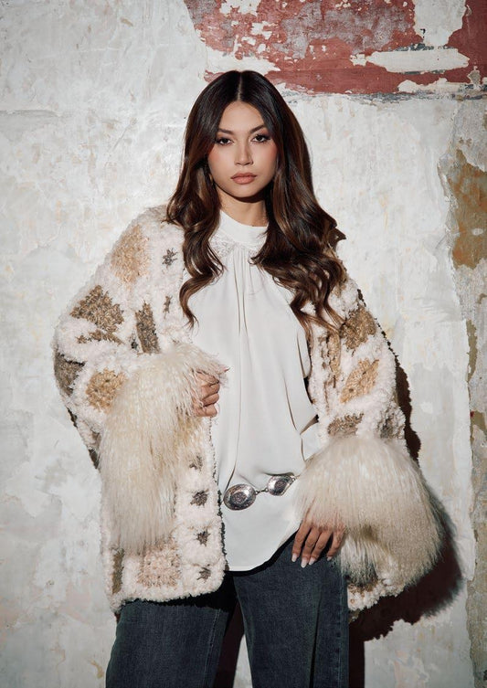 GIACCA CROCHET ECOFUR