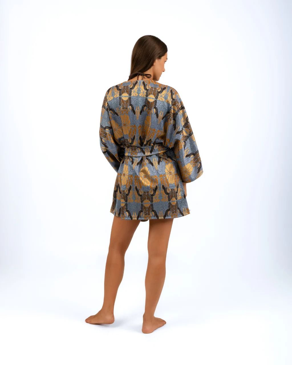 KIMONO FIORI GEOMETRICI