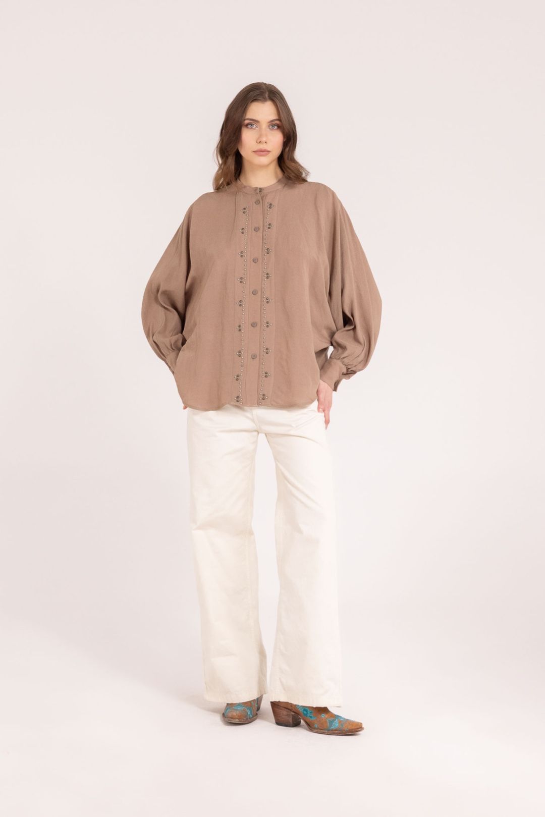 CAMICIA CON BORCHIE