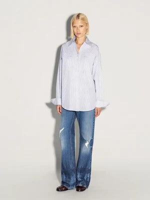 CAMICIA OVERSIZE CON RIGHE