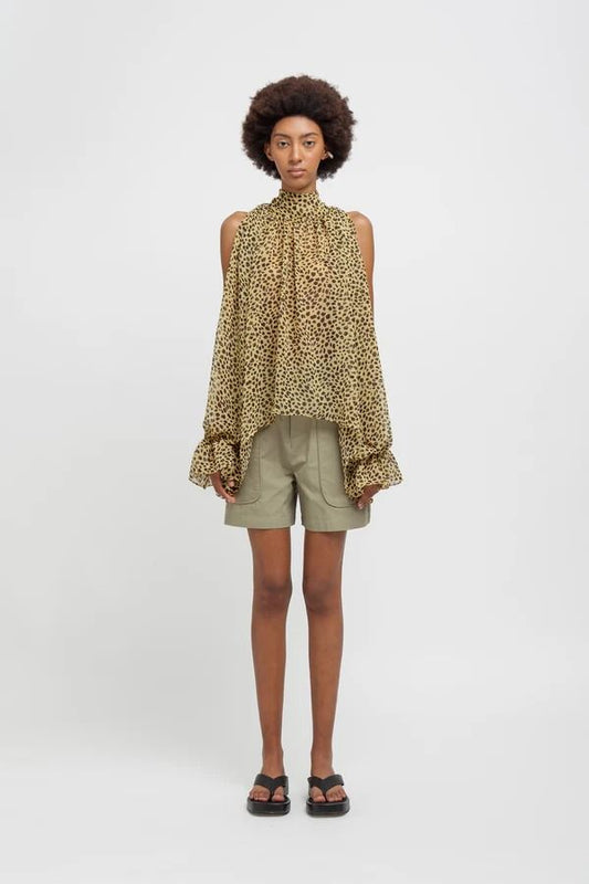 BLUSA ANIMALIER VERDE