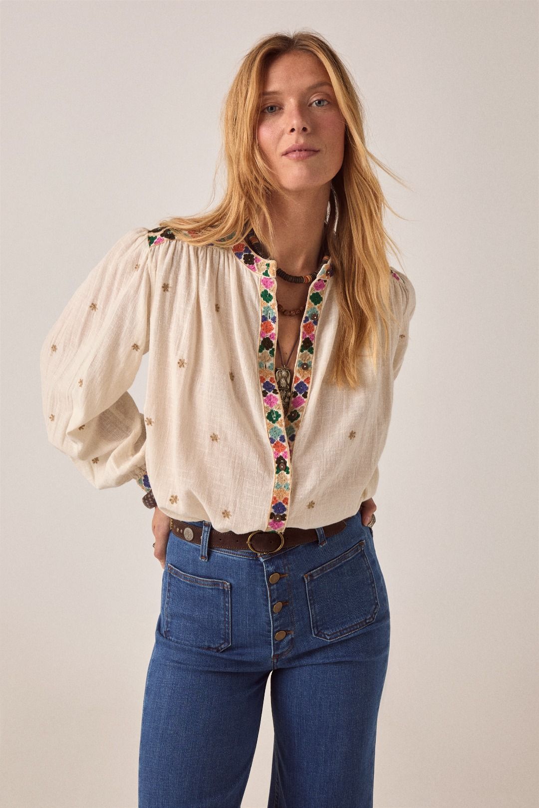 CAMICIA RICAMATA CLEO