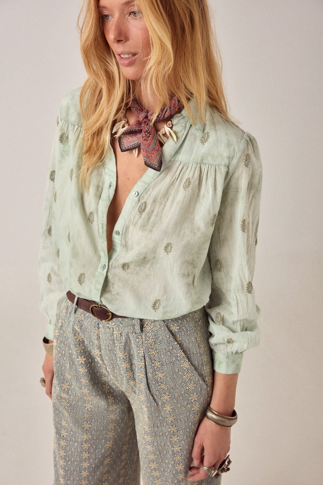 CAMICIA RICAMATA RANI