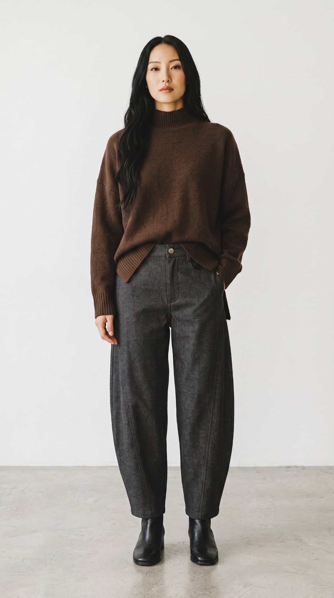 MAGLIONE ALPACA COLLO ALTO