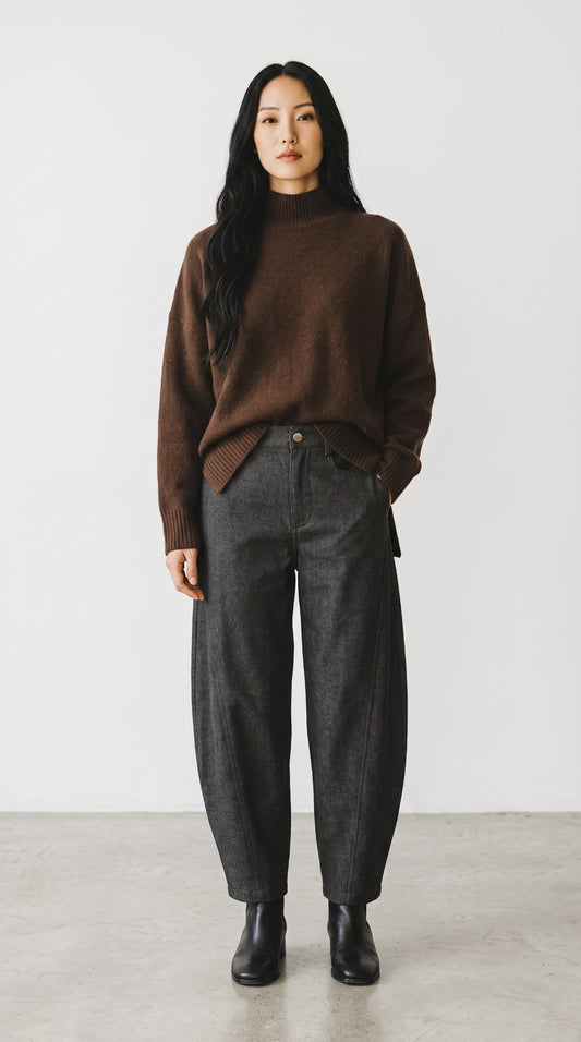 MAGLIONE ALPACA COLLO ALTO