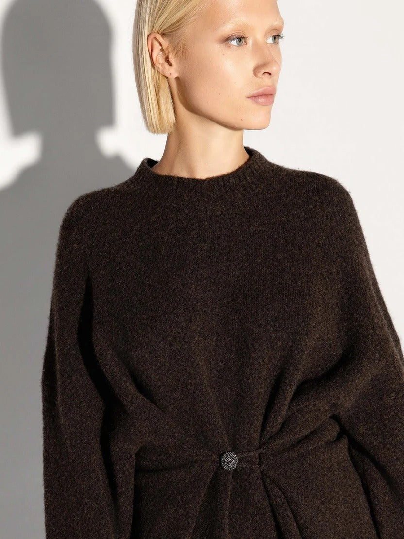 PULLOVER GIROCOLLO CON BOTTONI