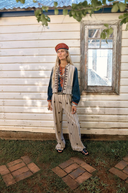 DALIA GILET RICAMATO