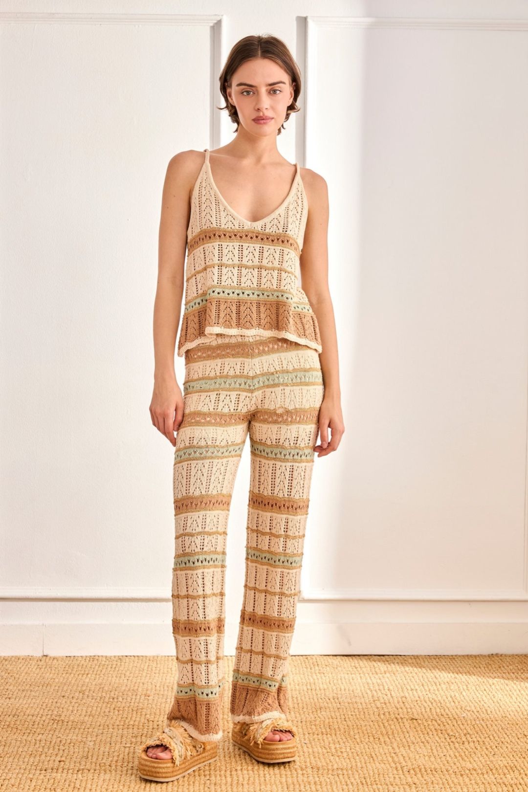 PANTALONE IN MAGLIA TERRA