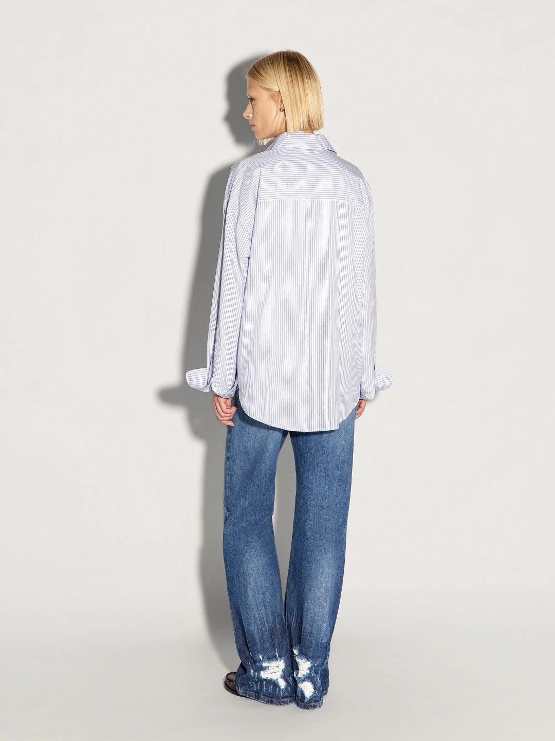 CAMICIA OVERSIZE CON RIGHE