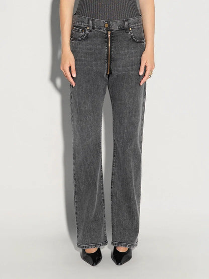 5-POCKET-JEANS MIT REISSVERSCHLUSS
