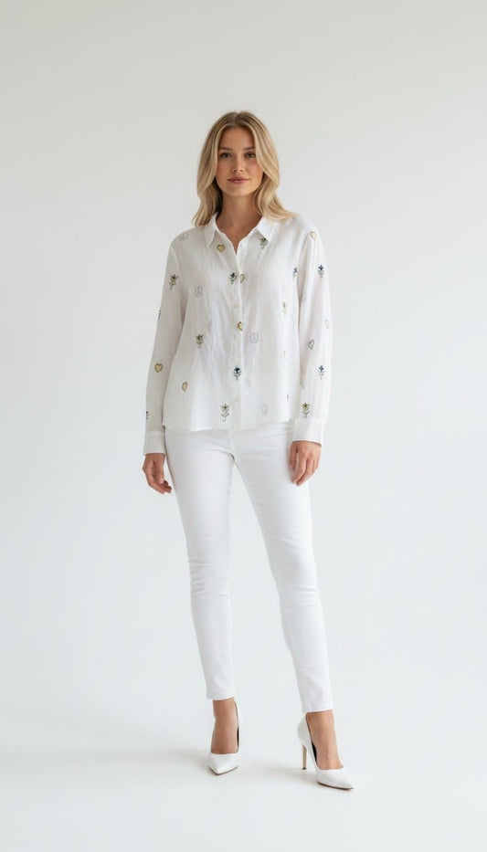 CAMICIA RICAMATA COOLPEACE