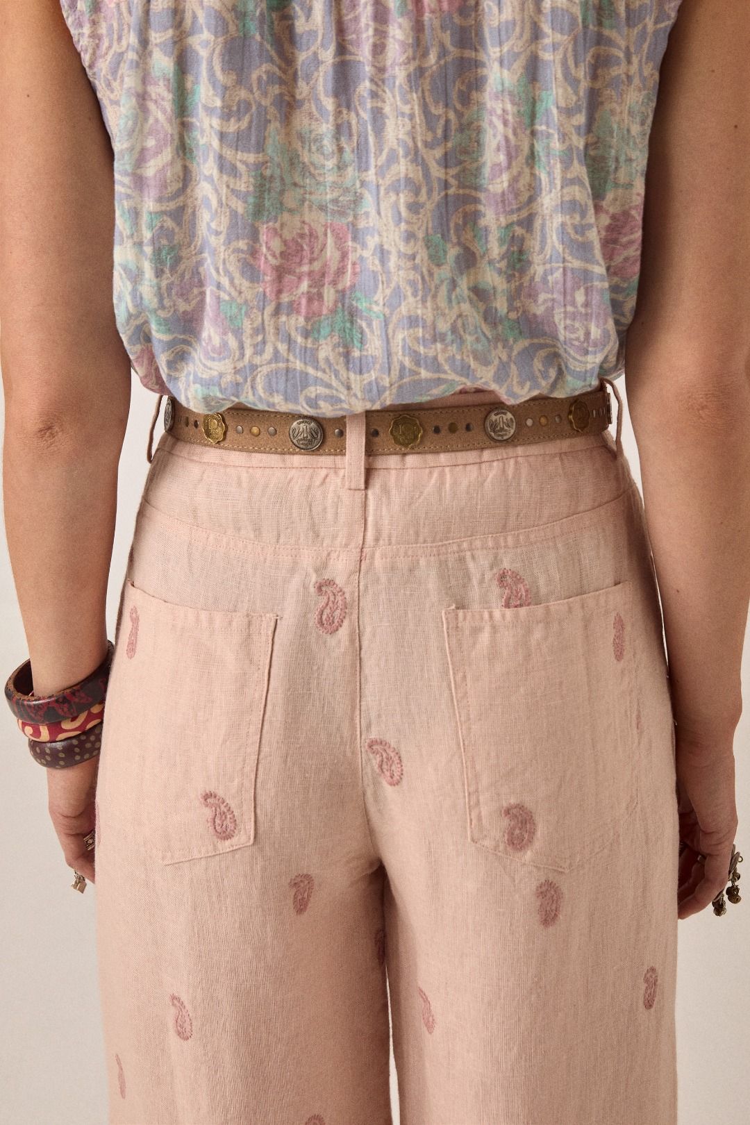 PANTALONE RICAMATO OTTO