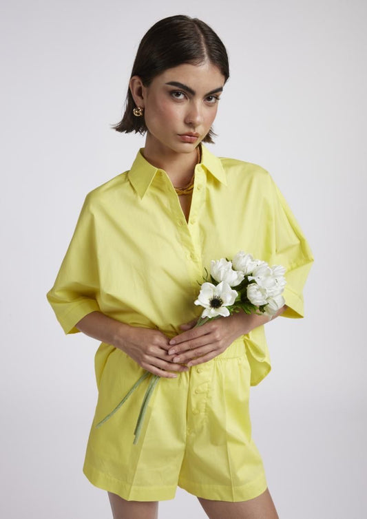 CAMICIA OVER LIMONE