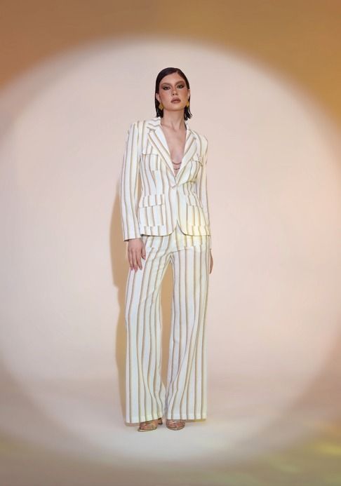 GIACCA RIGHE LUREX