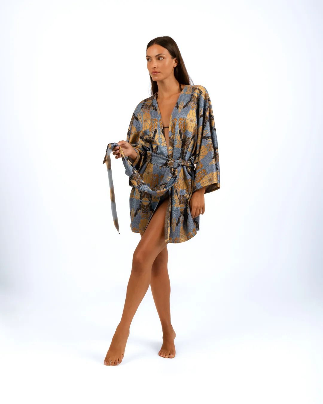 KIMONO FIORI GEOMETRICI