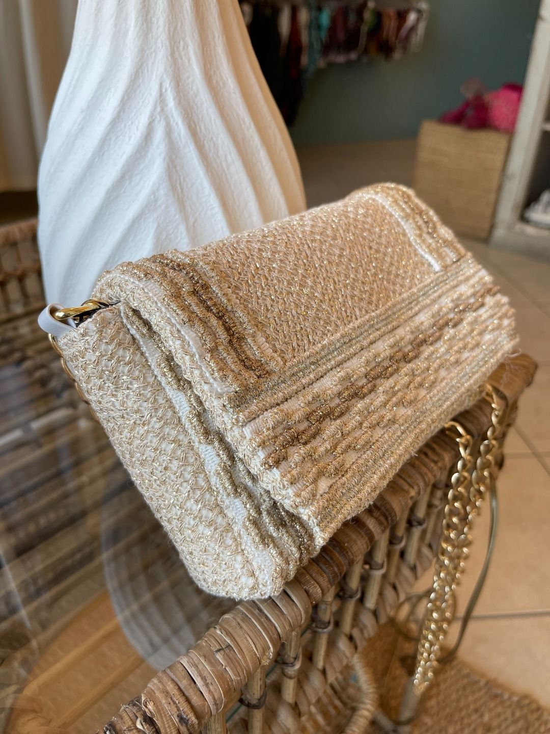 BORSETTA LUREX ORO