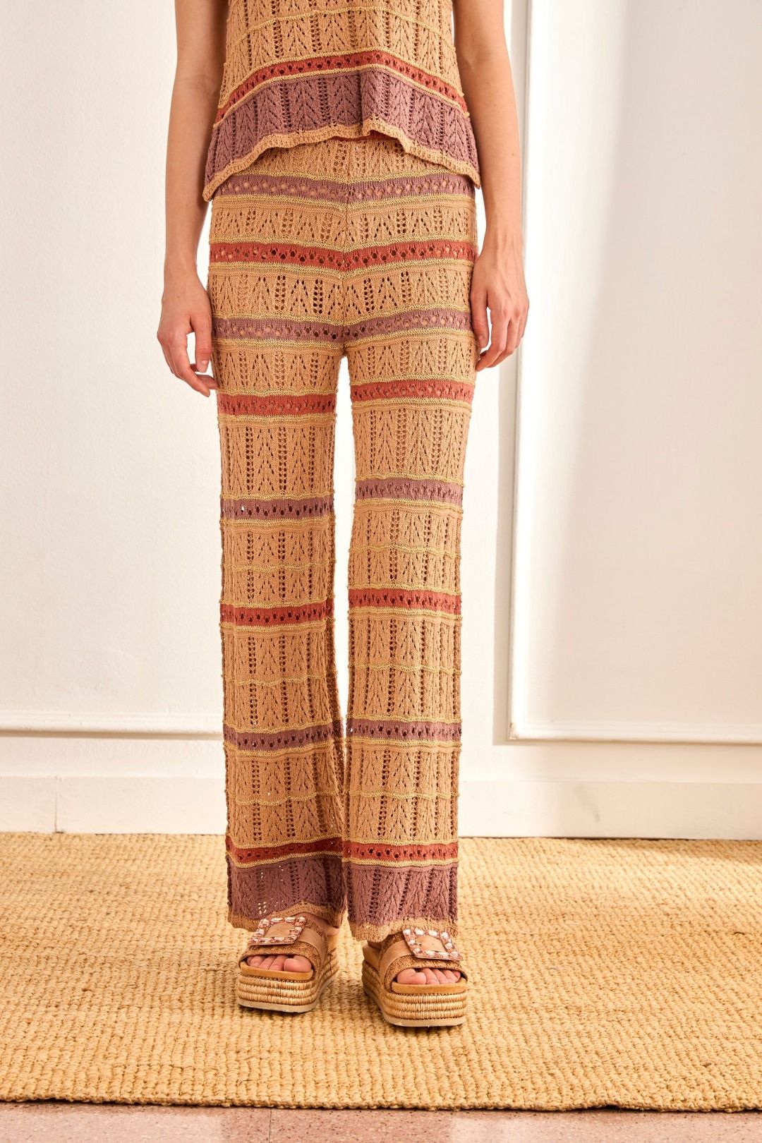 PANTALONE IN MAGLIA TERRA