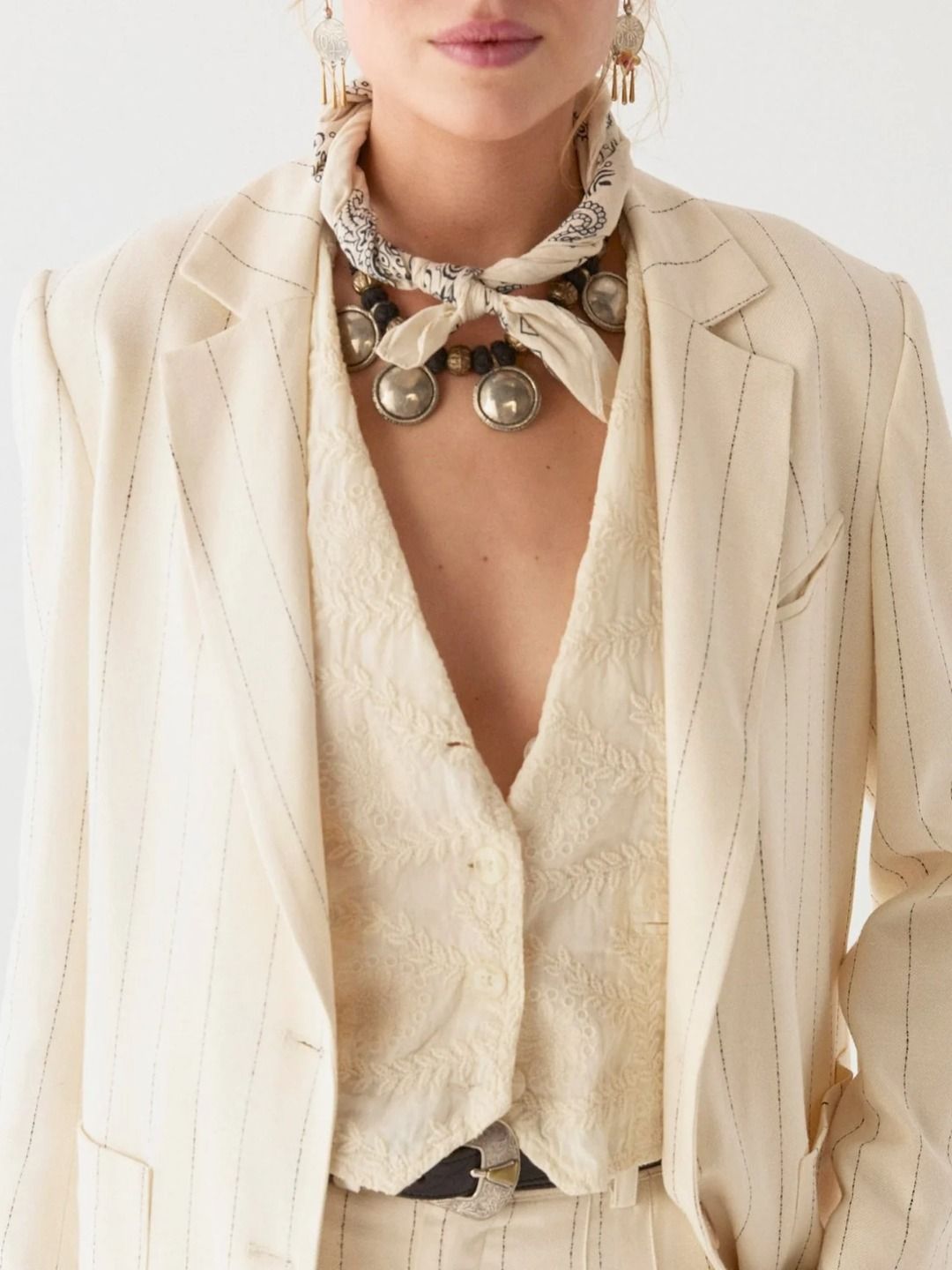 DELPHINE GILET RICAMATO