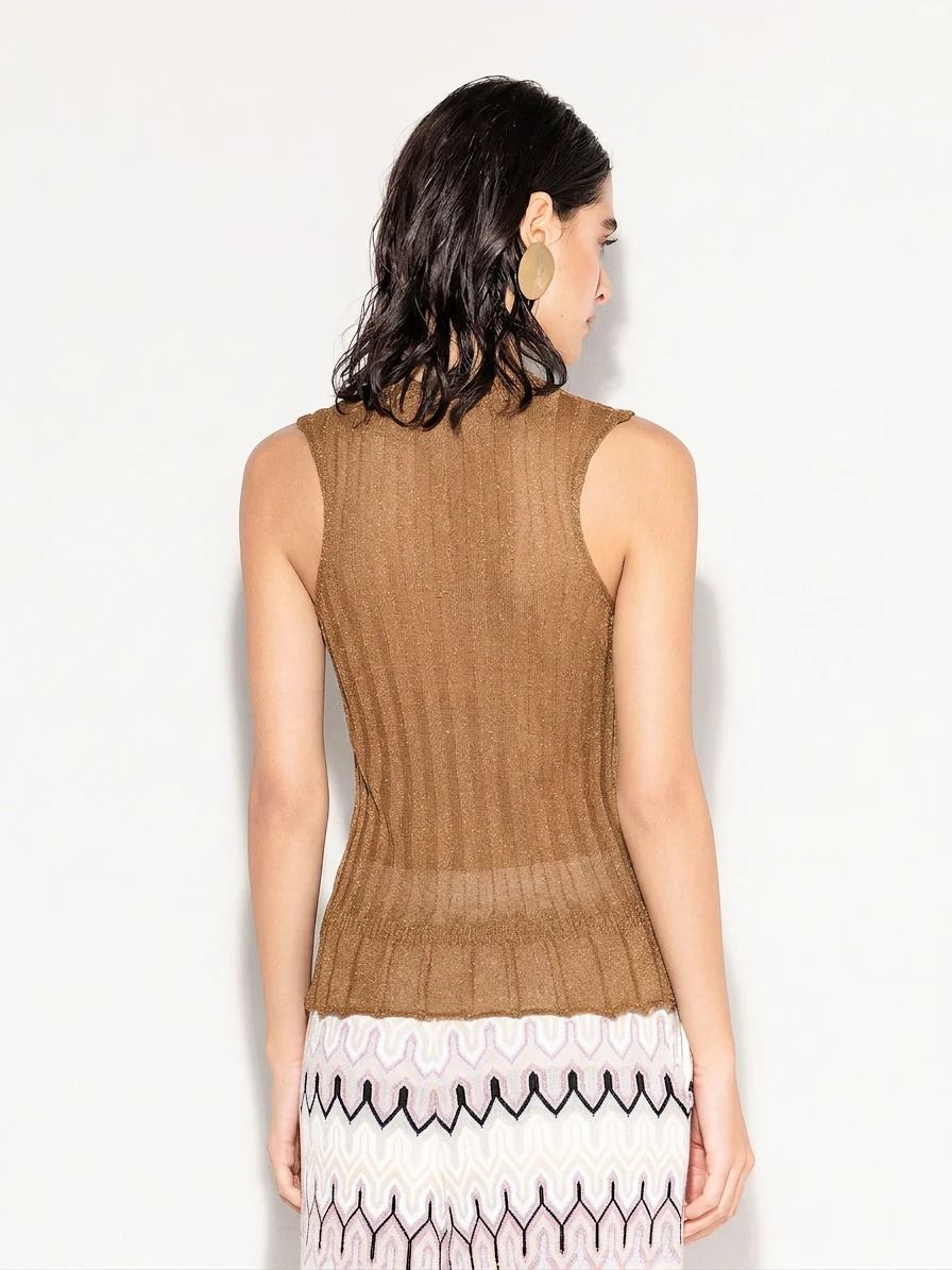 TOP LUREX CAMMELLO