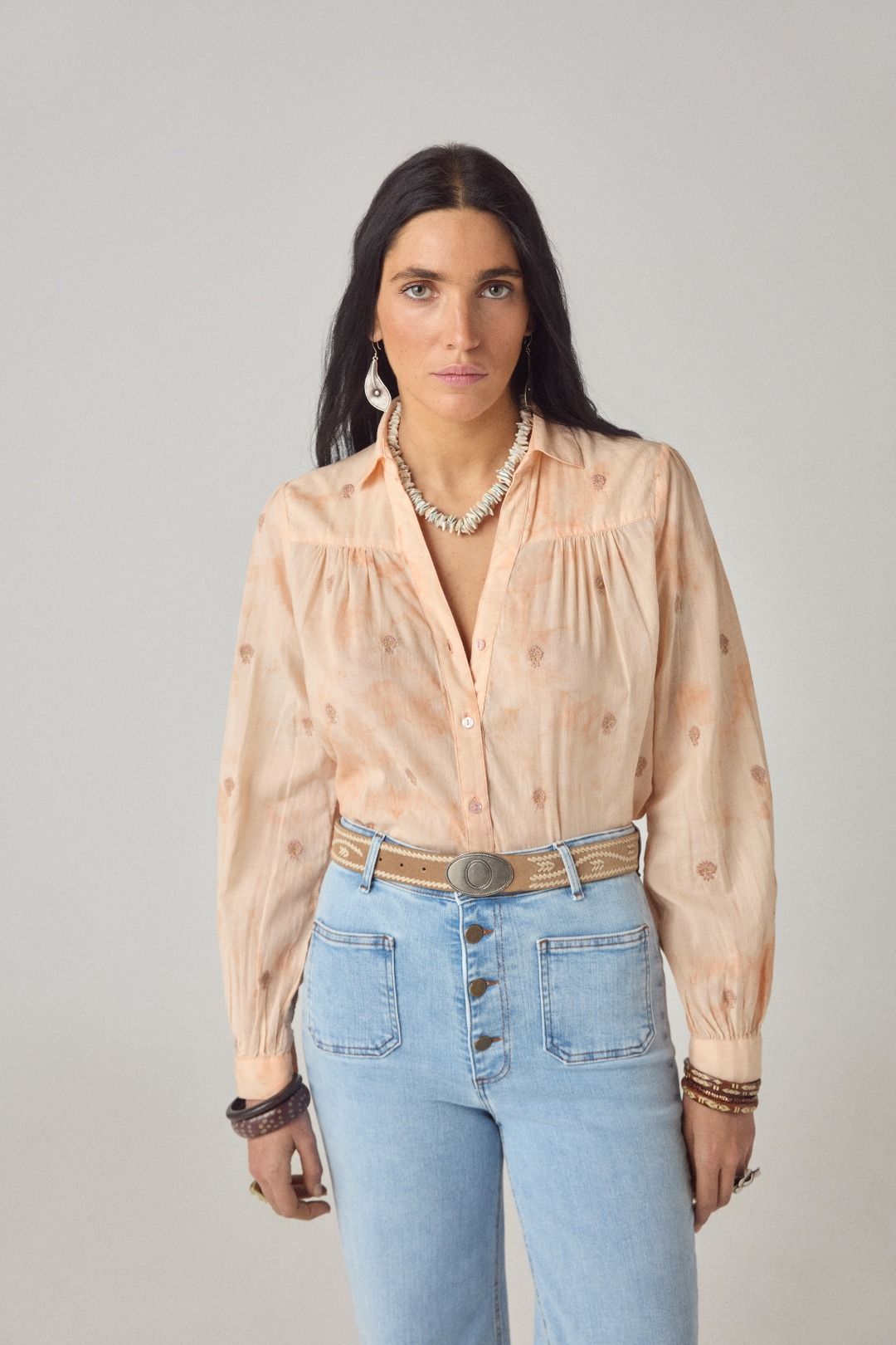 CAMICIA RICAMATA RANI