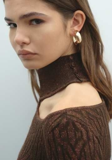 LUREX-KLEID MIT CUT-OUT-DETAIL