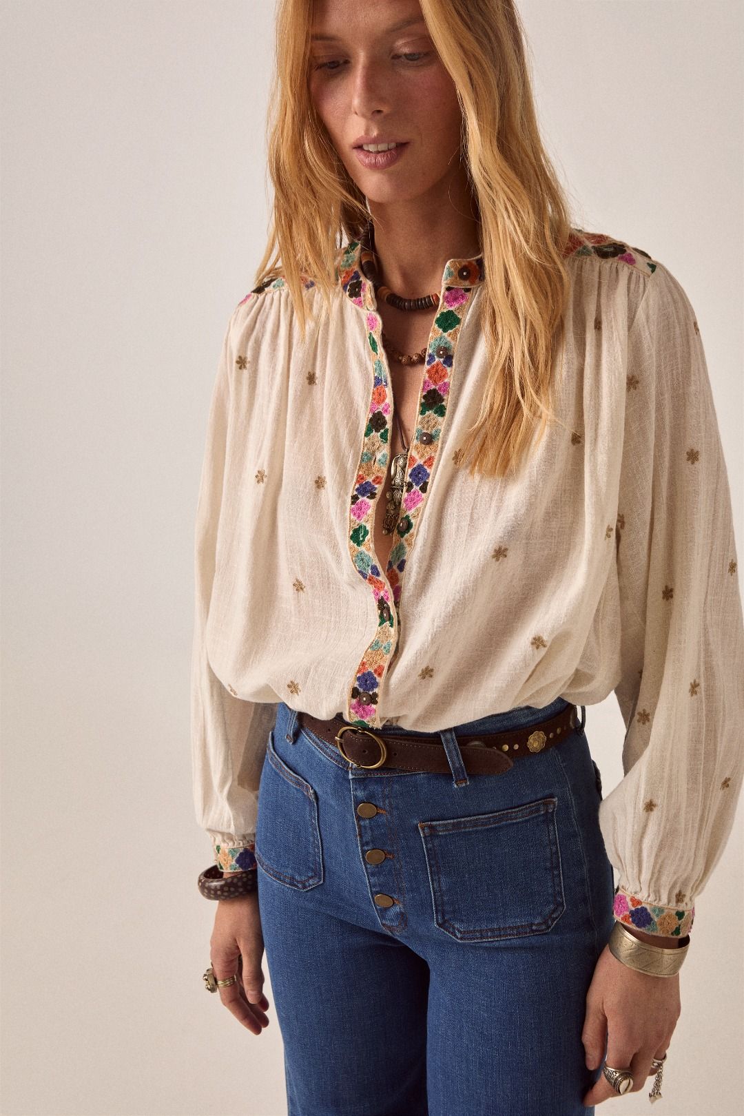 CAMICIA RICAMATA CLEO