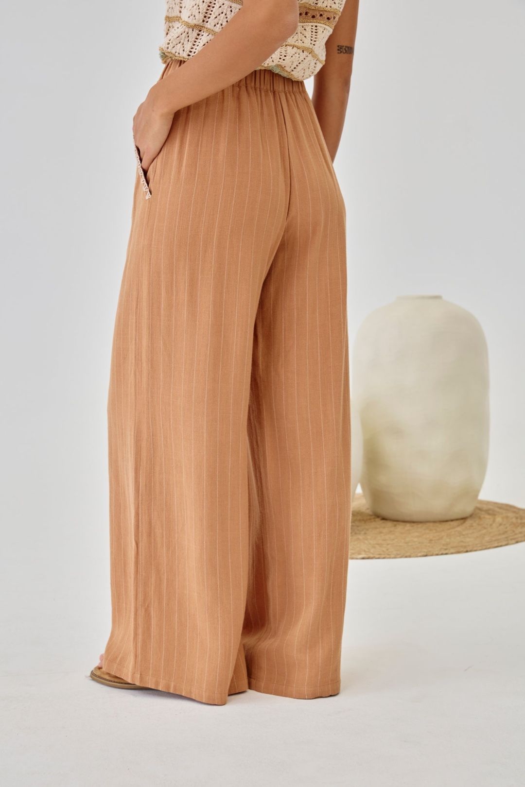PANTALONE IN LINO MUT