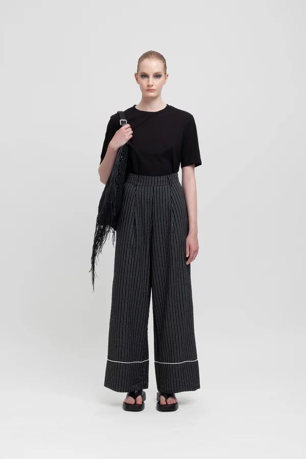 PANTALONI PALAZZO RIGHE